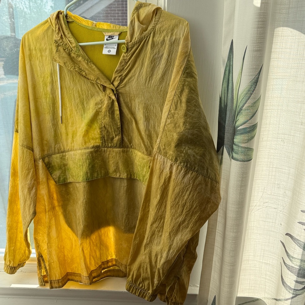 Nike Yellow Hooded Raincoat